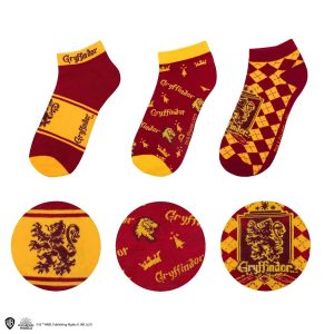 Gryffindor Ankelstrumpor (3-pack) Harry Potter