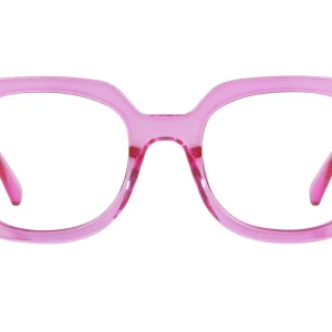 ELOISE transp. cerise Reading glasses. CATCH the last ones!