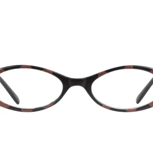 JASMINE black w brown spots hand painted Reading glasses