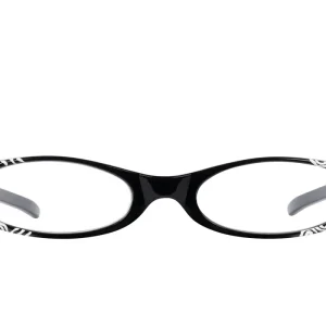 FANNY black w withe pattern hand painted Reading glasses