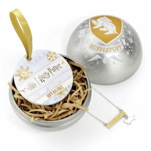 Hufflepuff Julgranskula med Halsband Harry Potter