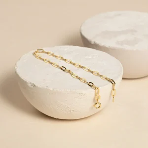 ALMA MEDIUM LINK GOLDEN BRACELET