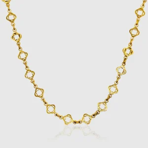 Clover Link Necklace (Gold)