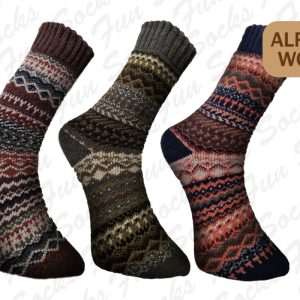 Alpaka strumpor Herr 3 par