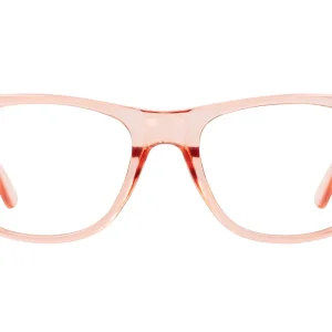 SVANEKE transparent pink/nude reading glasses. Behaglig mjuk kulör.