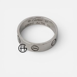Cartier Love Ring | Vitt Guld