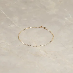 ALMA SMALL SOLID GOLD BRACELET