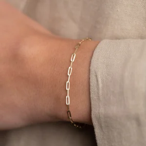 ALMA MEDIUM SOLID GOLD BRACELET