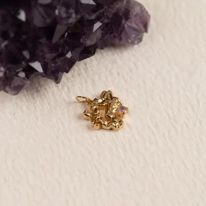 AURELIA PURPLE AMETHYST GOLDEN PENDANT