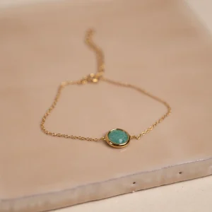 AVA AMAZONITE GOLDEN BRACELET