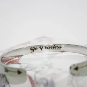 Armband – BE FEARLESS – Stål