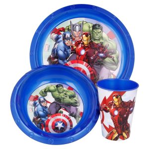 Avengers 3-set Skål, Tallrik och Mugg Marvel