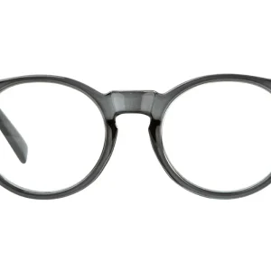 CARRIE Transp. Grey-Solid Black Reading glasses OFFER few in stock!