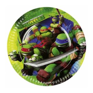Papperstallrik 23cm (8st) Turtles