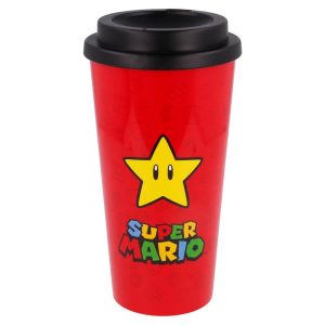 Dubbelväggad Take Away Termosmugg 520ml Super Mario