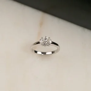 EAST TO WEST OVAL-CUT SOLITAIRE DIAMOND RING