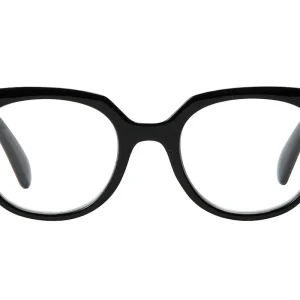 PERNILLA black solid Reading Glasses. NOW IN STOCK!