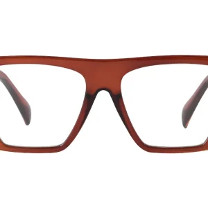 FRITZ brown transp Reading Glasses. CATCH the last pcs! Also without power!
