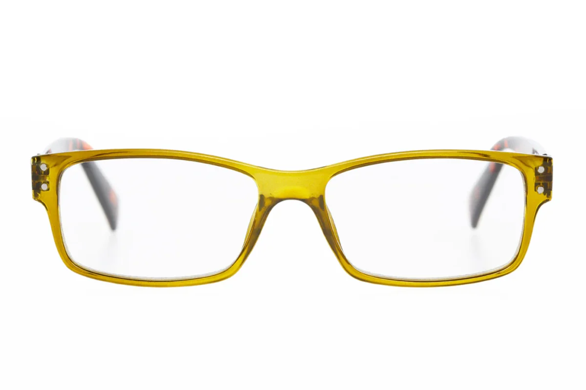 HUBERT olive-demi brown Reading Glasses SALE few in stock