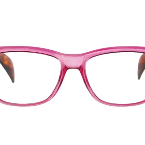 LILL transp cerise-turtle brown Reading Glasses. DISCOUNT !!