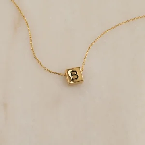 BOX LETTER GOLDEN PENDANT