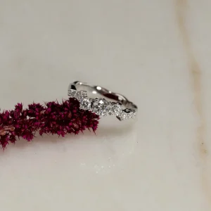 ORGANIC CLUSTER LAB-DIAMOND RING - 0.7ct - WG