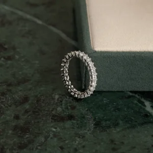 PRINCESS-CUT FULL-ALLIANCE LAB-DIAMOND RING - 2.0ct - WG