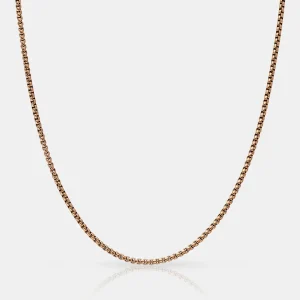 Round Box Chain (Rose Gold) 2mm