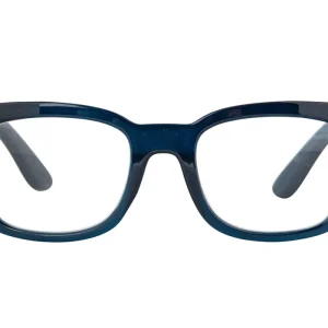 TOMINE transp. Dark blue Reading Glasses FAVORITE!