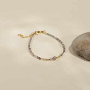 VIOLETTA FLOURITE GOLDEN BRACELET